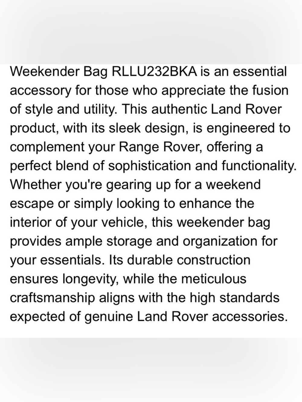 Land Rover Weekender Bag - Picture 11 of 12